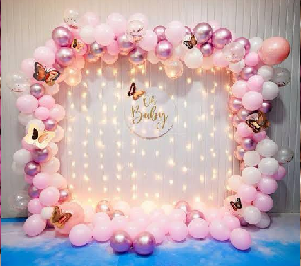 Baby shower balloon decoration